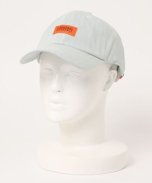 UNIVERSAL OVERALL（ユニバーサルオーバーオール）の「UNIVERSAL OVERALL ユニバーサルオーバーオール ヘリンボーン配色ステッチキャップ（キャップ・メンズ・ベビーピンク/ライラック/ブラック/オフホワイト/ライトブルー・フリー）」の18枚目の写真