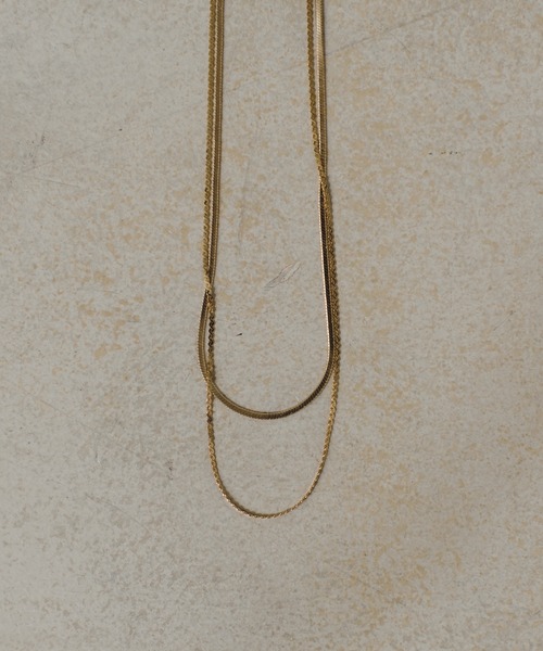 Kastane(カスタネ)の「【fiw.】スネーク2連ネックレス(ネックレス・レディース・シルバー/ゴールド・FREE)」の4枚目の写真