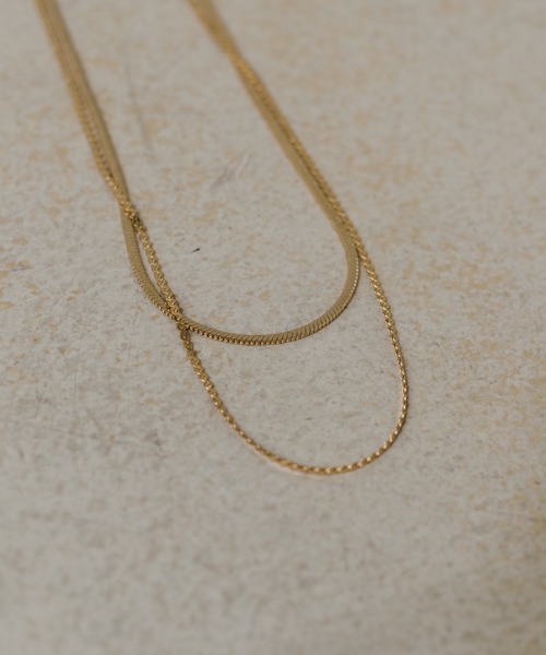 Kastane(カスタネ)の「【fiw.】スネーク2連ネックレス(ネックレス・レディース・シルバー/ゴールド・FREE)」の5枚目の写真