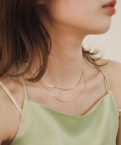 Kastane(カスタネ)の「【fiw.】スネーク2連ネックレス(ネックレス・レディース・シルバー/ゴールド・FREE)」の8枚目の写真