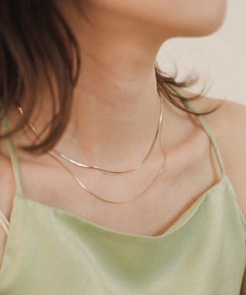 Kastane(カスタネ)の「【fiw.】スネーク2連ネックレス(ネックレス・レディース・シルバー/ゴールド・FREE)」の12枚目の写真
