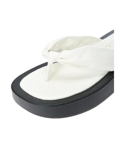 AMERICAN HOLIC（アメリカンホリック）の「厚底トングサンダル（サンダル・レディース・アイボリー/ブラック・S/M/L）」の19枚目の写真