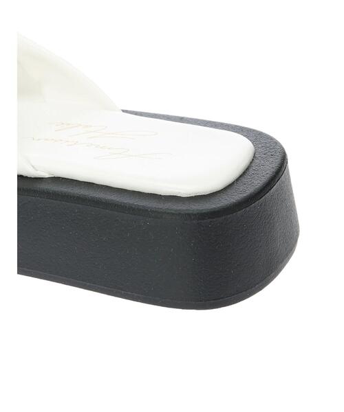 AMERICAN HOLIC（アメリカンホリック）の「厚底トングサンダル（サンダル・レディース・アイボリー/ブラック・S/M/L）」の20枚目の写真