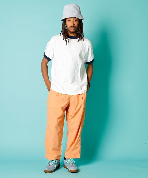 Goodwear(Since1983)（グッドウェア）の「S/S RINGER TEE / ショートスリーブ リンガーT（Tシャツ/カットソー・メンズ・ホワイト/ホワイト×グリーン/ホワイト×ブラック/ホワイト×ネイビー/グレー系その他3/ライトブルー/オレンジ系その他/パープル系その他/スミクロ/ネイビー/ナチュラル/グレー系その他/ブラック・MEDIUM/X-LARGE/LARGE）」の19枚目の写真