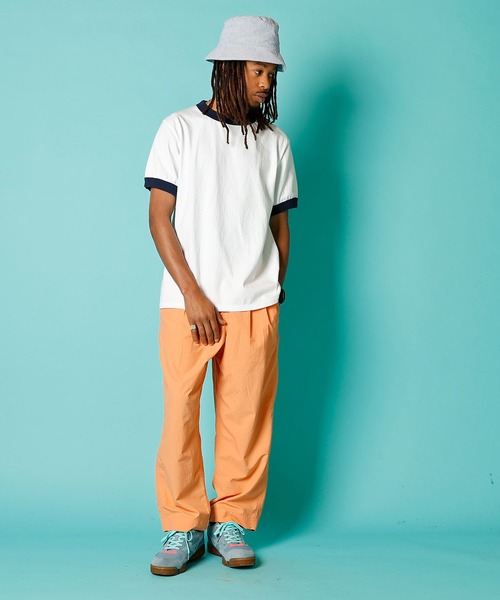 Goodwear(Since1983)（グッドウェア）の「S/S RINGER TEE / ショートスリーブ リンガーT（Tシャツ/カットソー・メンズ・ホワイト/ホワイト×グリーン/ホワイト×ブラック/ホワイト×ネイビー/グレー系その他3/ライトブルー/オレンジ系その他/パープル系その他/スミクロ/ネイビー/ナチュラル/グレー系その他/ブラック・MEDIUM/X-LARGE/LARGE）」の20枚目の写真