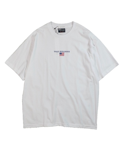 SUNNY SPORTS(サニースポーツ)の「SUNNY SPORTS / サニースポーツ YALE AMERICAN FLAG SS TEE イェール大学 アメリカンフラッグTシャツ(Tシャツ/カットソー・メンズ・ネイビー/ブラック/ライトグレー/ホワイト・MEDIUM/XX-LARGE/X-LARGE/LARGE)」の2枚目の写真