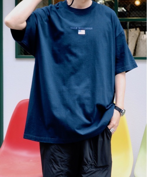 SUNNY SPORTS(サニースポーツ)の「SUNNY SPORTS / サニースポーツ YALE AMERICAN FLAG SS TEE イェール大学 アメリカンフラッグTシャツ(Tシャツ/カットソー・メンズ・ネイビー/ブラック/ライトグレー/ホワイト・MEDIUM/XX-LARGE/X-LARGE/LARGE)」の15枚目の写真