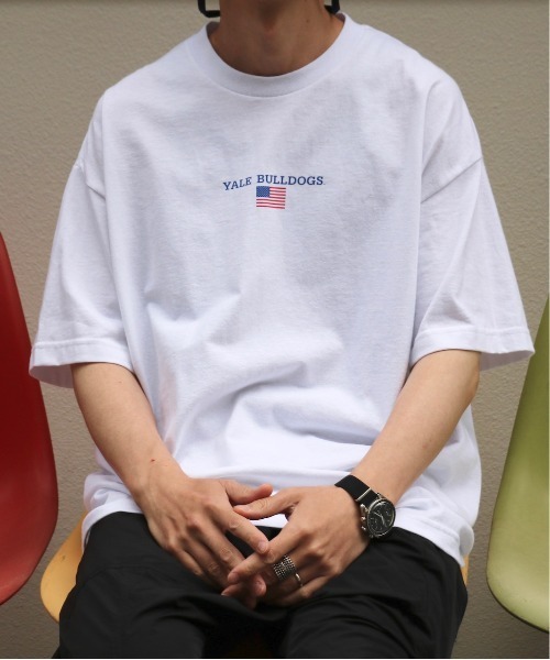 SUNNY SPORTS(サニースポーツ)の「SUNNY SPORTS / サニースポーツ YALE AMERICAN FLAG SS TEE イェール大学 アメリカンフラッグTシャツ(Tシャツ/カットソー・メンズ・ネイビー/ブラック/ライトグレー/ホワイト・MEDIUM/XX-LARGE/X-LARGE/LARGE)」の19枚目の写真