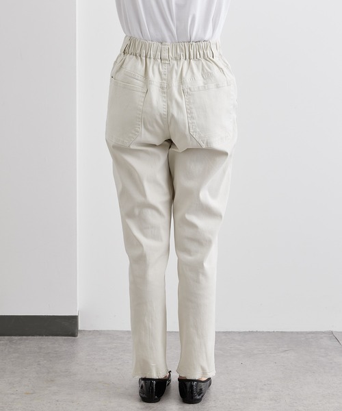 PUAL CE CIN（ピュアルセシン）の「ストレッチデニムパンツ（デニムパンツ・レディース・インディゴブルー/ブルー/アイボリー・FREE）」の7枚目の写真