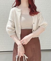 WEGO | ∴yuririn*×WEGO/【ZOZOTOWN限定】2WAYパフスリーブカーディガン(カーディガン/ボレロ)