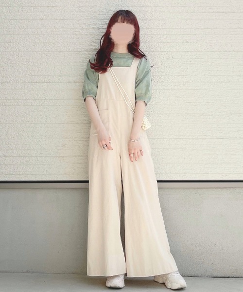 WEGO（ウィゴー）の「WEGO/2WAYパフスリーブカーディガン（カーディガン/ボレロ・レディース・グリーン/アイボリー・FREE）」の9枚目の写真