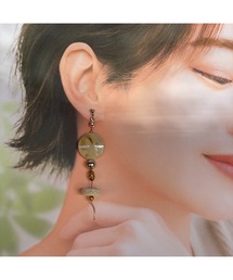【musk】ベージュのナチュラルピアス(MA)