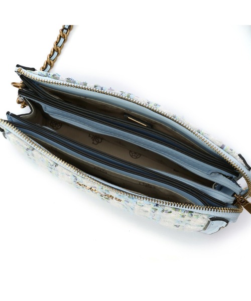 Guess（ゲス）の「ABEY Multi Compartment Shoulder Bag（ショルダーバッグ・レディース・ブルー・ONE SIZE）」の12枚目の写真