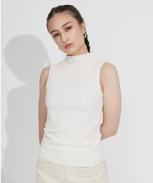 ALEXIA STAM | Sleeveless High Neck Top/スリーブレスハイネックトップ(Tシャツ/カットソー)