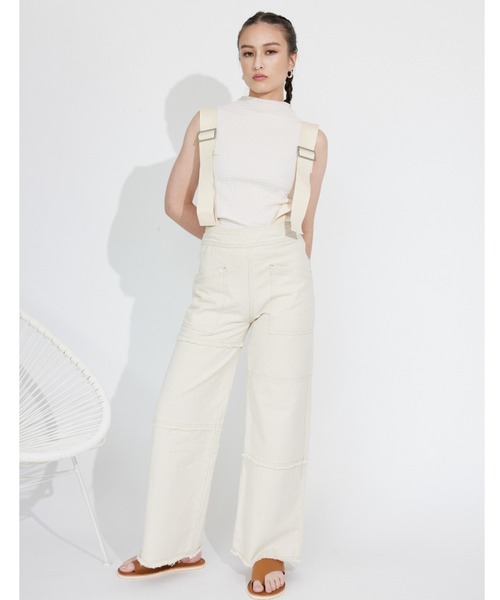 ALEXIA STAM(アリシアスタン)の「Sleeveless High Neck Top/スリーブレスハイネックトップ(Tシャツ/カットソー・レディース・ベージュ/オフホワイト/グリーン系その他・FREE)」の21枚目の写真