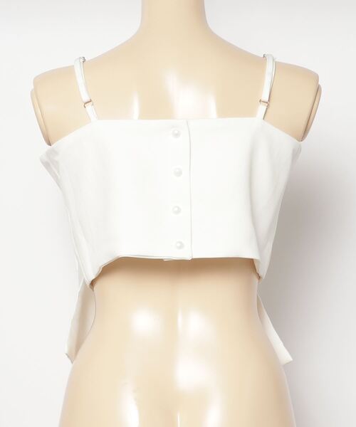 Rmine（アールマイン）の「ビッグリボンショートキャミ（キャミソール・レディース・ブラック/ホワイト・FREE）」の15枚目の写真