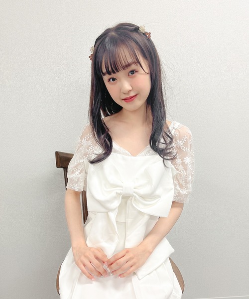 Rmine（アールマイン）の「ビッグリボンショートキャミ（キャミソール・レディース・ブラック/ホワイト・FREE）」の9枚目の写真