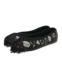 BEAMS BOY | FUJIN TREE × maturely / Fringe Chinese Shose(パンプス)