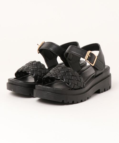 【国内発送/関税込!!】Loeffler Randall★編み込み 厚底サンダル セール】編み込みベルト厚底サンダル（サンダル）｜Lace Ladies