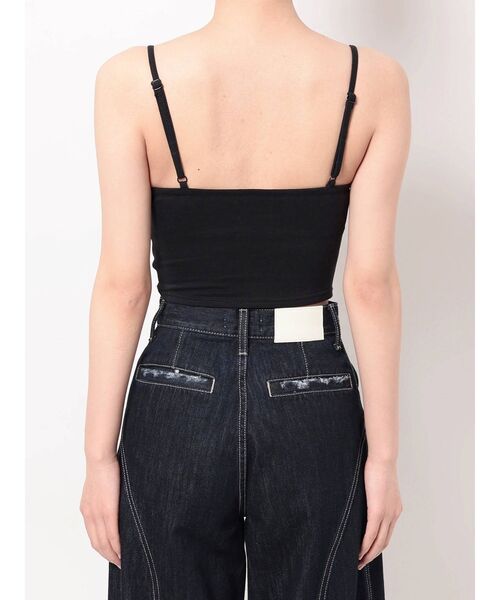 GYDA（ジェイダ）の「コルセットデザイン スウェットビスチェ（キャミソール・レディース・ブラック/オフホワイト・FREE）」の19枚目の写真