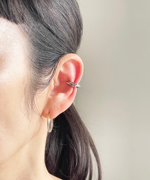セール】wiwa:STAINLESS STREAMLINE EAR CUFF ステンレス 流線型