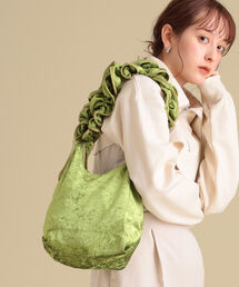 Ray BEAMS | HELOYSE / クラッシュ ベロア トートバッグ(トートバッグ)