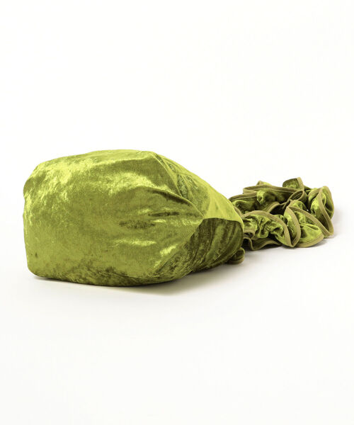 Ray BEAMS（レイビームス）の「HELOYSE / クラッシュ ベロア トートバッグ（トートバッグ・レディース・ブラック/ライム・ONE SIZE）」の13枚目の写真