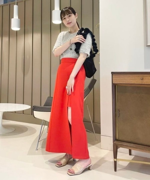 Ray BEAMS（レイビームス）の「HELOYSE / クラッシュ ベロア トートバッグ（トートバッグ・レディース・ブラック/ライム・ONE SIZE）」の17枚目の写真