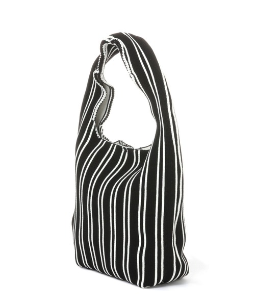 studio CLIP（スタディオクリップ）の「軽いニットトートバッグ（トートバッグ・レディース・ブラック/ネイビー/イエロー/グリーン・FREE）」の6枚目の写真