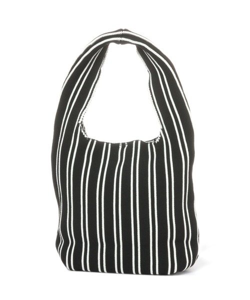 studio CLIP（スタディオクリップ）の「軽いニットトートバッグ（トートバッグ・レディース・ブラック/ネイビー/イエロー/グリーン・FREE）」の7枚目の写真