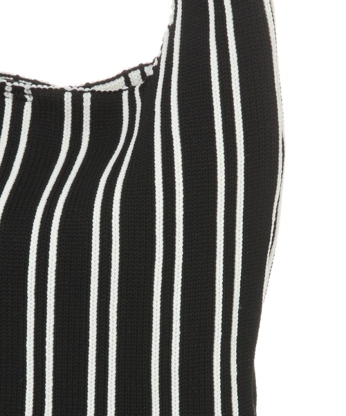 studio CLIP（スタディオクリップ）の「軽いニットトートバッグ（トートバッグ・レディース・ブラック/ネイビー/イエロー/グリーン・FREE）」の10枚目の写真