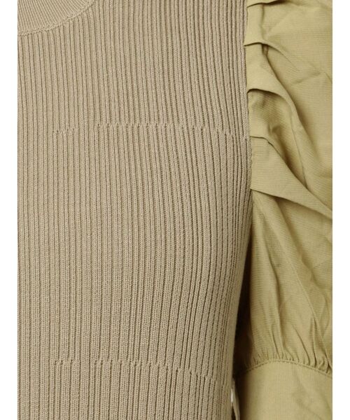 LAGUNAMOON（ラグナムーン）の「タックスリーブドッキングニットワンピース（ワンピース・レディース・ブラック/ベージュ/カーキ・SMALL/MEDIUM）」の11枚目の写真