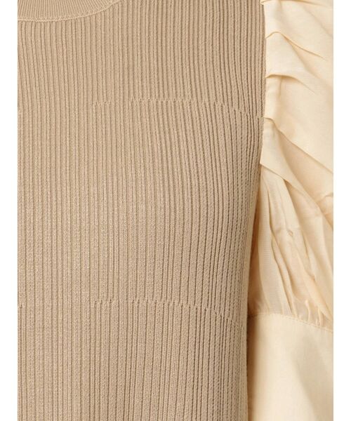 LAGUNAMOON（ラグナムーン）の「タックスリーブドッキングニットワンピース（ワンピース・レディース・ブラック/ベージュ/カーキ・SMALL/MEDIUM）」の12枚目の写真