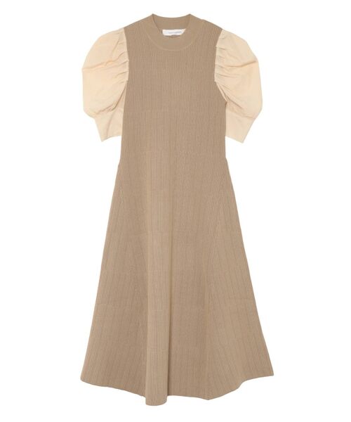 LAGUNAMOON（ラグナムーン）の「タックスリーブドッキングニットワンピース（ワンピース・レディース・ブラック/ベージュ/カーキ・SMALL/MEDIUM）」の15枚目の写真