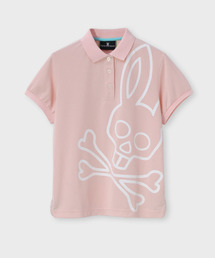 Psycho Bunny（サイコバニー）の「[GOLF][WOMEN] スランティング ビッグロゴ ポロシャツ（ポロシャツ）」