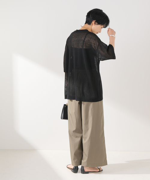 FRAMeWORK（フレームワーク）の「シアーTシャツ（ニット/セーター