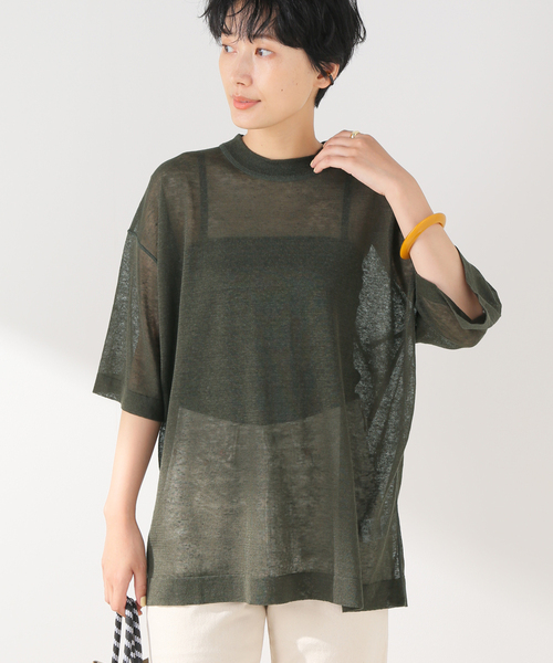 FRAMeWORK（フレームワーク）の「シアーTシャツ（ニット/セーター