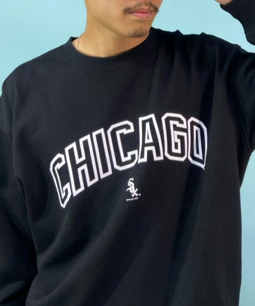 NEW ERA(ニューエラ)の「【ZOZOTOWN限定】NEW ERA/ニューエラMLBコラボ ベースボールシリーズ/カレッジロゴトレーナー ロゴスウェット/シカゴホワイトソックス オークランド アスレチックス 13331052/13331060(スウェット・メンズ・ブラック/グリーン・M/L/XL/XXL)」の5枚目の写真
