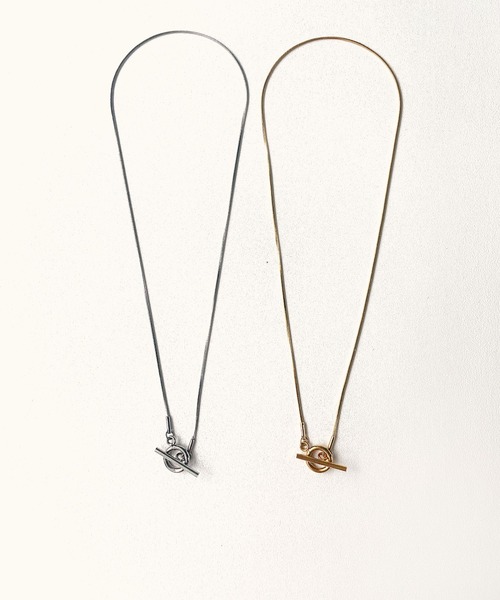 CEMONEMO(セモネモ)の「【金属アレルギー対応】 スネークチェーン マンテル ネックレス / サージカルステンレス(ネックレス・レディース・シルバー/ゴールド・FREE)」の2枚目の写真