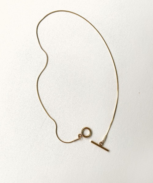 CEMONEMO(セモネモ)の「【金属アレルギー対応】 スネークチェーン マンテル ネックレス / サージカルステンレス(ネックレス・レディース・シルバー/ゴールド・FREE)」の4枚目の写真