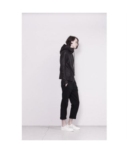 DOMENICO+SAVIO(ドメニコアンドサビオ)の「DOMENICO+SAVIO HOODED JACKET(ライダースジャケット・メンズ・ブラック・44/46/48/50)」の3枚目の写真