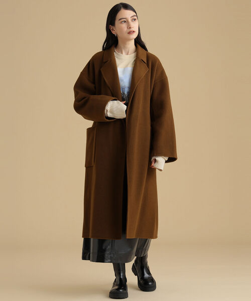 Ray BEAMS（レイビームス）の「Ray BEAMS / パテント フェイクレザー スカート（スカート・レディース・ブラック/ベージュ・0/1）」の5枚目の写真