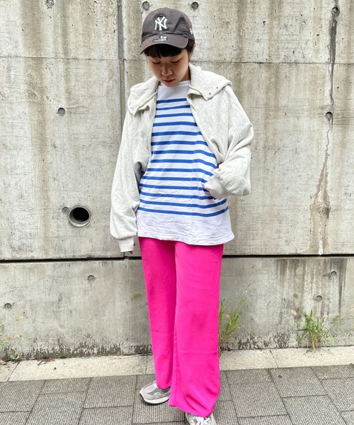 DuKKah（デュカ）の「Dukkah/【低身長向け】ストレートイージーパンツ（スラックス・レディース・ブラック/パープル/マスタード/ダークグリーン/ピンク系その他・X-SMALL）」の5枚目の写真