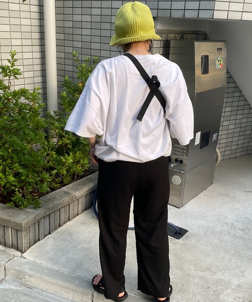 DuKKah（デュカ）の「Dukkah/【低身長向け】ストレートイージーパンツ（スラックス・レディース・ブラック/パープル/マスタード/ダークグリーン/ピンク系その他・X-SMALL）」の11枚目の写真