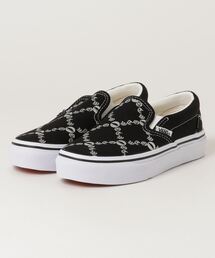 VANS | VANS ヴァンズ SLIP ON(19-22) キッズ スリッポン V98CK X.CHN BLACK/SILVER(スニーカー)