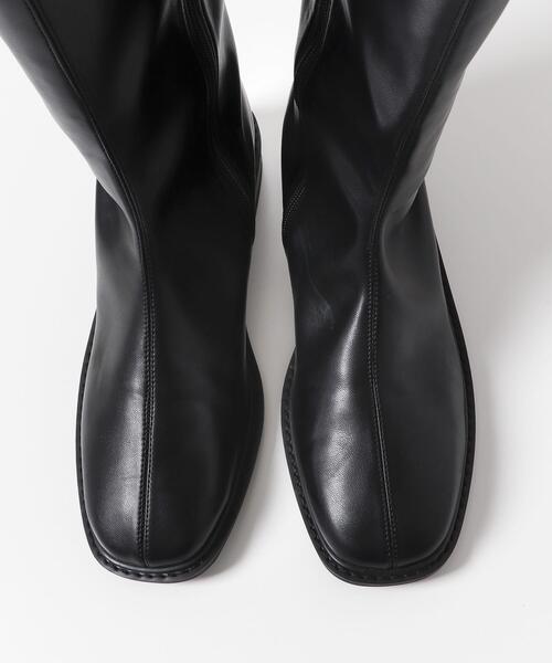 SENSE OF PLACE by URBAN RESEARCH（センスオブプレイスバイアーバンリサーチ）の「スクエアトウセンターシームロングブーツ（ブーツ・レディース・ブラック/アイボリー/ブラウン・SMALL/MEDIUM/LARGE）」の21枚目の写真