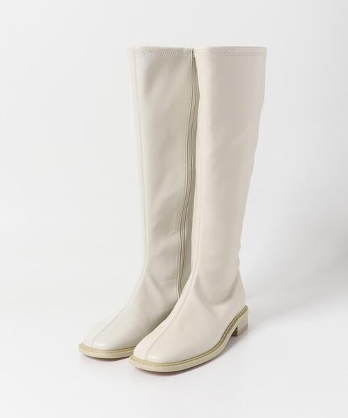 SENSE OF PLACE by URBAN RESEARCH（センスオブプレイスバイアーバンリサーチ）の「スクエアトウセンターシームロングブーツ（ブーツ・レディース・ブラック/アイボリー/ブラウン・SMALL/MEDIUM/LARGE）」の13枚目の写真