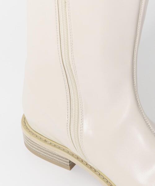 SENSE OF PLACE by URBAN RESEARCH（センスオブプレイスバイアーバンリサーチ）の「スクエアトウセンターシームロングブーツ（ブーツ・レディース・ブラック/アイボリー/ブラウン・SMALL/MEDIUM/LARGE）」の14枚目の写真