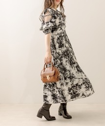 OLIVE des OLIVE | ラッフル肩あきプリーツワンピース(ワンピース)