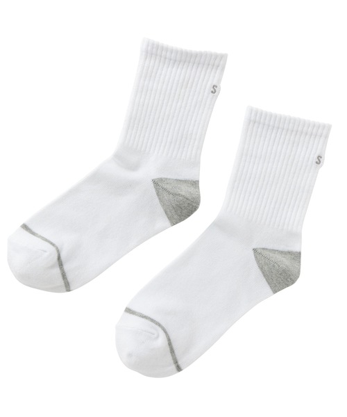 SEA（シー）の「SEA リブソックス (2PCS)（ソックス/靴下・レディース・ホワイト・ONE SIZE）」の5枚目の写真